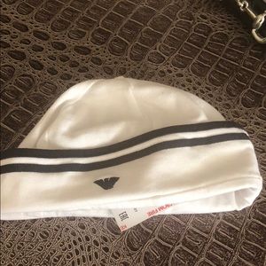Baby Armani 6 month white hat 62cm new boys infant